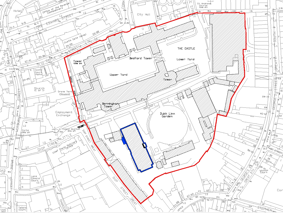 Situationsplan Dublin Castle